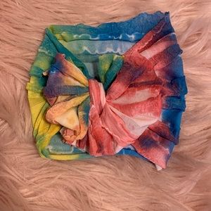 SOLD ****Tye dye head wrap for baby
